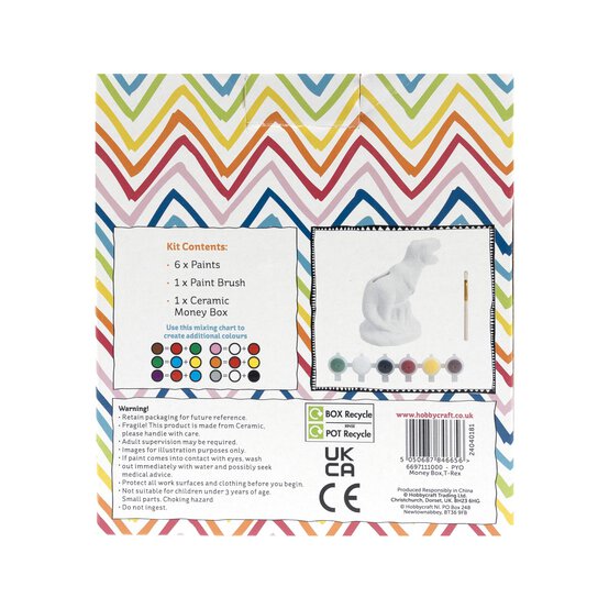 Paint Your Own T-Rex Money Box image number 5