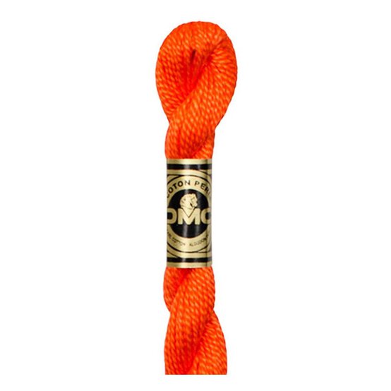 DMC Orange Pearl Cotton Thread Size 5 25m (608) image number 1