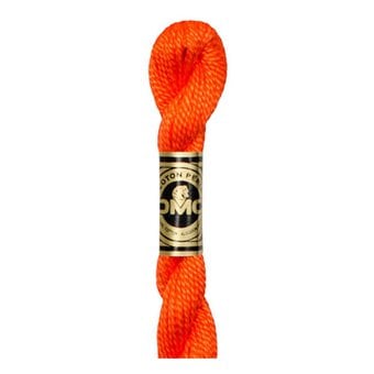 DMC Orange Pearl Cotton Thread Size 5 25m (608)