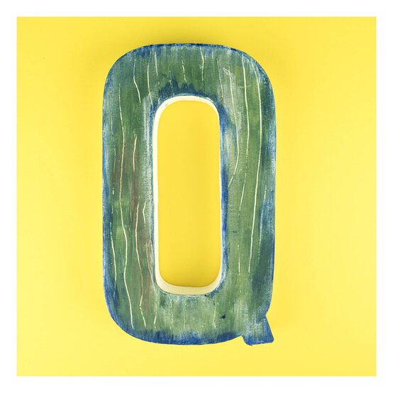 Mache Letter Q 20cm image number 3