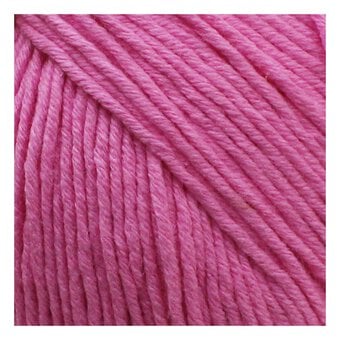 Knitcraft Hot Pink Cotton Blend Plain DK Yarn 100g image number 2