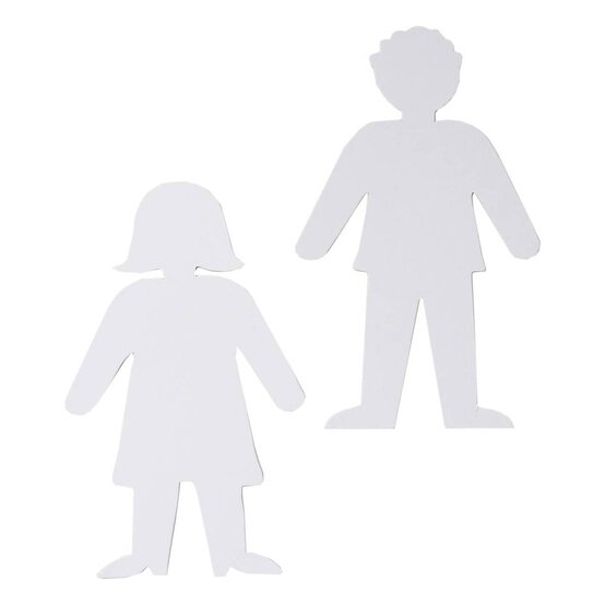 People Card Shapes 10 Pack image number 1