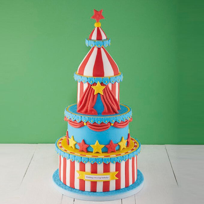 How to Make a Big Top Circus Cake image number 1