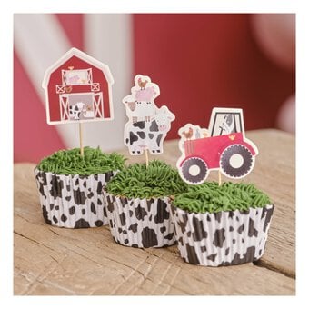 Ginger Ray Farm Cupcake Toppers 12 Pack image number 3