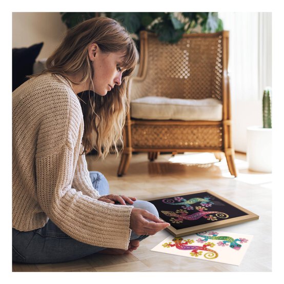 Kitfix Geckos Sequin Art Blue Premium Kit image number 3