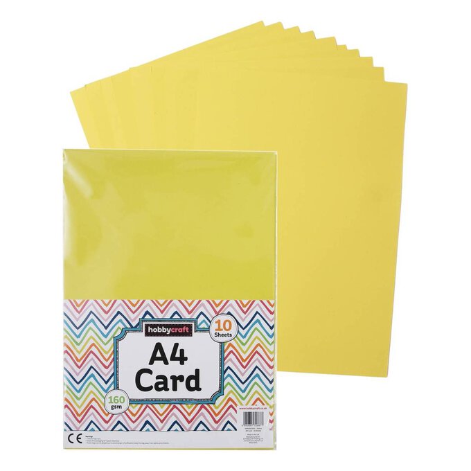 Yellow Card A4 10 Pack image number 1