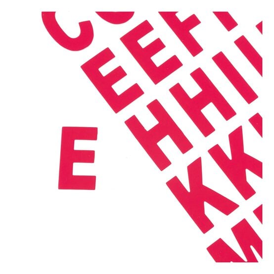 Pink Neon Chipboard Alphabet Stickers  image number 3