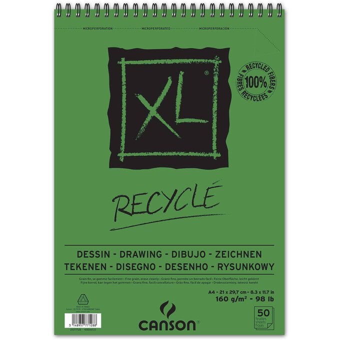 Canson XL Recycled Drawing Paper A4 50 Sheets image number 1