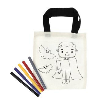 Colour Your Own Vampire Canvas Bag Kit