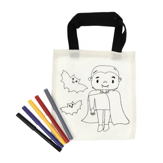 Colour Your Own Vampire Canvas Bag Kit image number 2