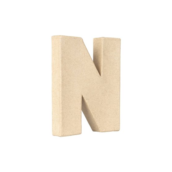 Mini Mache Letter N 10cm image number 1