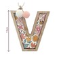 Hanging Wooden Letter V 7.5cm image number 3