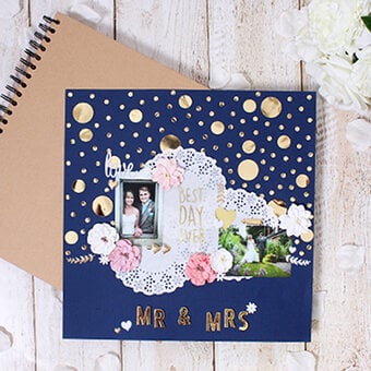 How to Make a Wedding Scrapbook Page