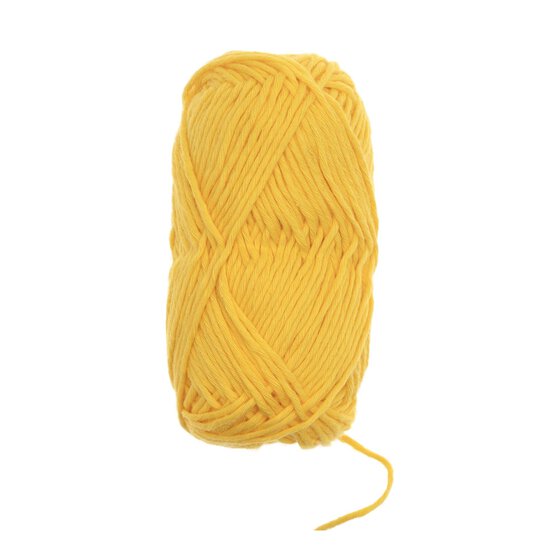 Knitcraft Yellow Tiny Cotton Friends Yarn 25g image number 3