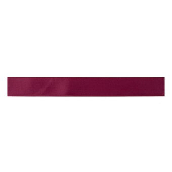 Trimits Burgundy Double-Faced Satin Ribbon by the Metre 25mm