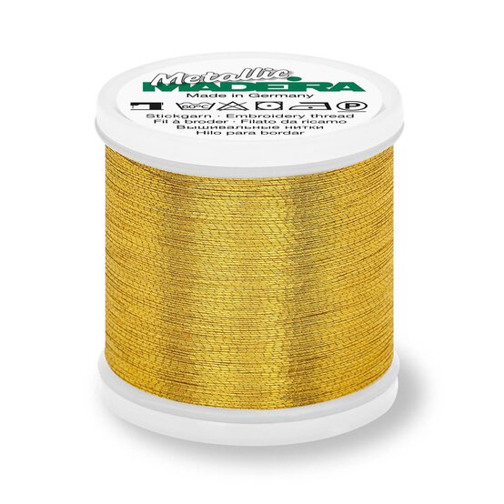 Madeira Dark Gold Metallic 40 Thread 200m image number 1