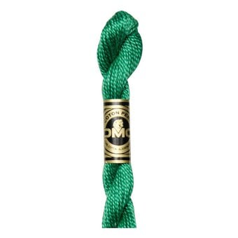 DMC Green Pearl Cotton Thread Size 5 25m (911)