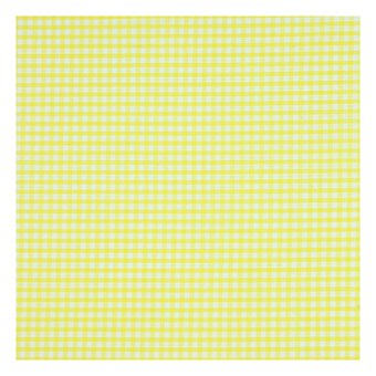 Yellow 1/8 Gingham Fabric by the Metre