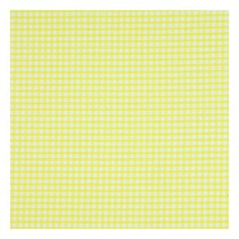 Yellow 1/8 Gingham Fabric by the Metre image number 2