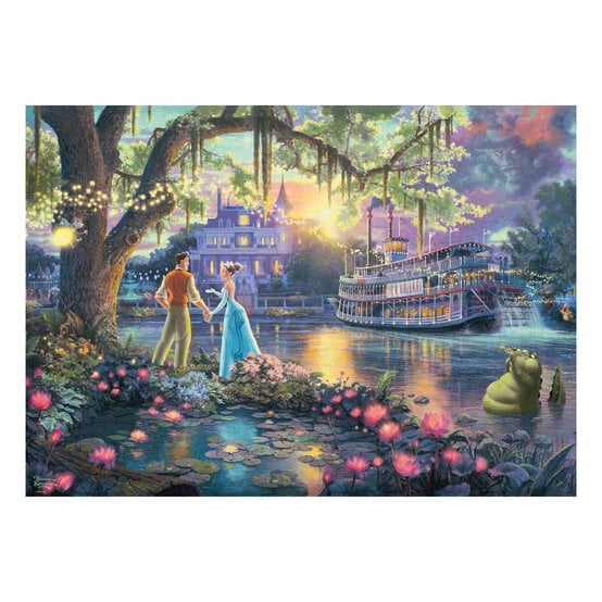 Schmidt Thomas Kinkade Disney Princess & The Frog Jigsaw Puzzle 1000 Pieces image number 2