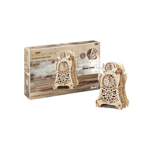 Revell Tiny Adventures Magic Clock Wooden Model Kit image number 2