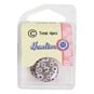 Hemline Grey Novelty Patterned Button 4 Pack image number 2