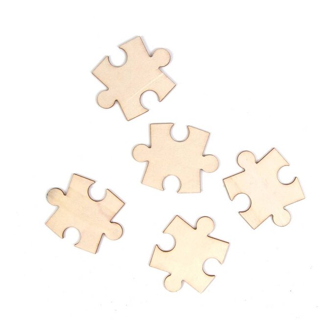 Wooden Jigsaw Pieces 5 Pack