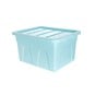 Whitefurze 32 Litre Pastel Blue Stack and Store Storage Box  image number 1