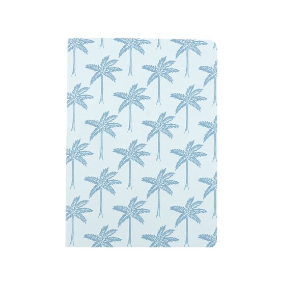 Tiki Beach Palm Tree Soft Cover Notebook A6 image number 1