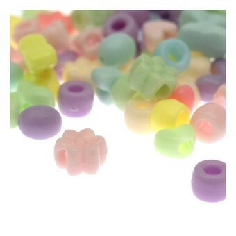 Bow, Heart and Flower Beads 50g