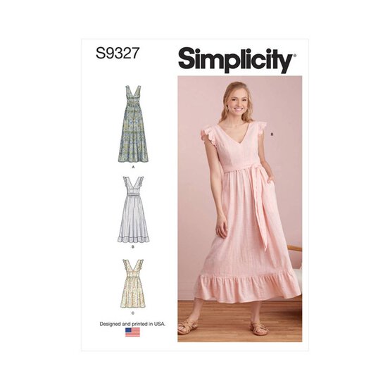 Simplicity Women's Dresses Sewing Pattern S9327 (R5 14-22) image number 1