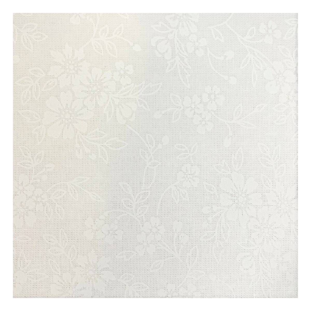 White Daisy Cotton Print Fabric by the Metre | Hobbycraft