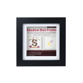 Black Shadow Box Frame 10cm x 10cm image number 2