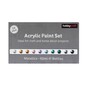 Metallic Acrylic Craft Paint 60ml 10 Pack image number 2