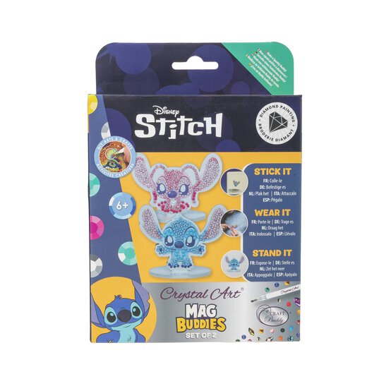 Disney Stitch Crystal Art Mag Buddies Set 2 Pack image number 1