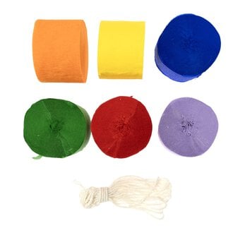 Create & Celebrate Crepe Streamers 25m 6 Pack