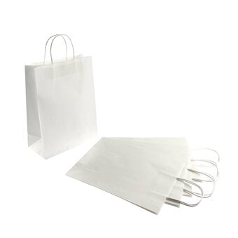 White Ready to Decorate Gift Bags 5 Pack