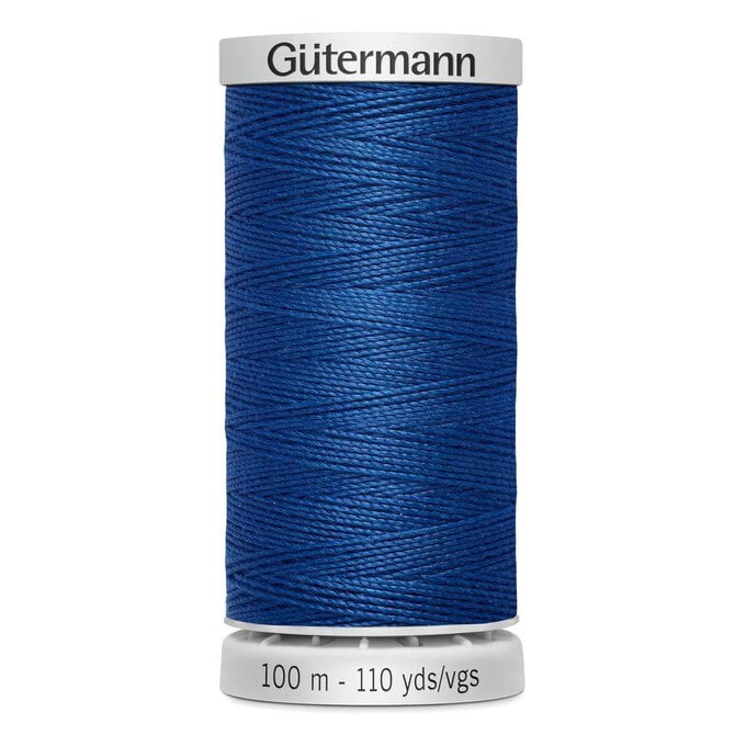 Gutermann Blue Upholstery Extra Strong Thread 100m (214) image number 1