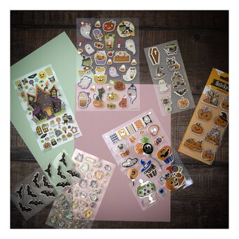 Creepy Carnival Foil Stickers 10 Pack