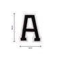 Black Alphabet Fabric Letters 26 Pack image number 4