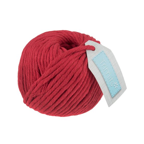 Trimits Red Macramé Cord 4mm x 50m image number 1