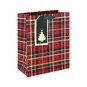 Red Tartan Gift Bag 33cm x 27cm image number 1