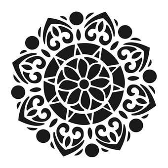 Cadence Mandala Home D&eacute;cor Stencil 25cm x 25cm