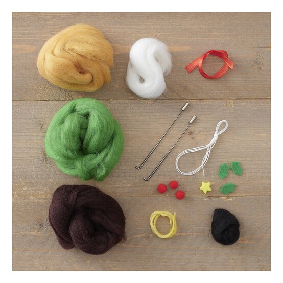 Make Your Own Felt Christmas Decorations Kit 3 Pack image number 2