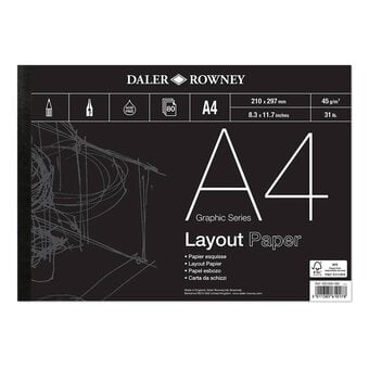 Daler-Rowney Graphic Series Layout Paper A4 80 Sheets