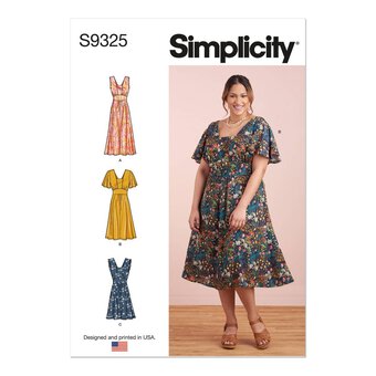 Simplicity Women's Dresses Sewing Pattern S9325 (AA 10-18)