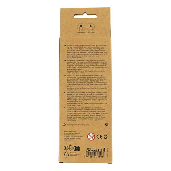 Assorted Textile Markers 6 Pack image number 4