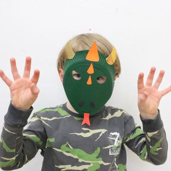 How to Make a Paper Plate Dragon Mask