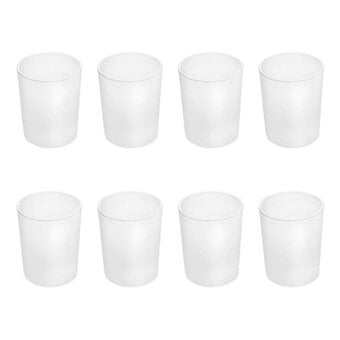 Frosted Glass Candle Holder 6.5cm 6 Pack