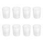 Frosted Glass Candle Holder 6.5cm 8 Pack image number 1